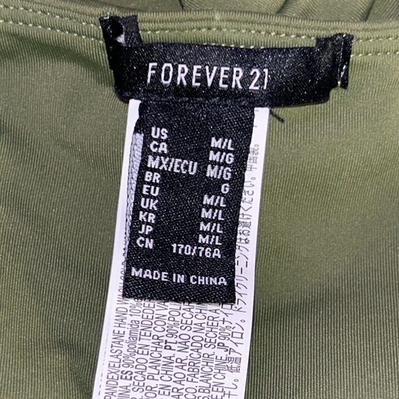 Forever 21 Cypress Contour Sculpt Cropped Tube Top - Picture 2 of 2